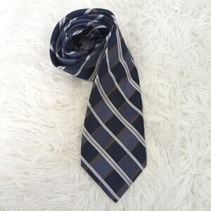 NEW Men's Michael Kors Navy Gold Tie Silk Retail $49
